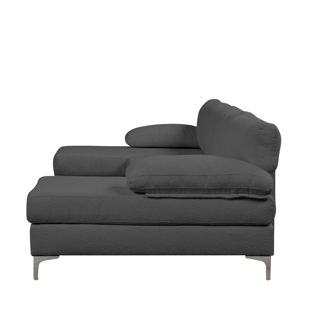 Amanda XL Modern Boucle Large Sectional Sofa Sofamania