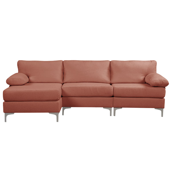 Amanda Modern Boucle Large Sectional Sofa Sofamania