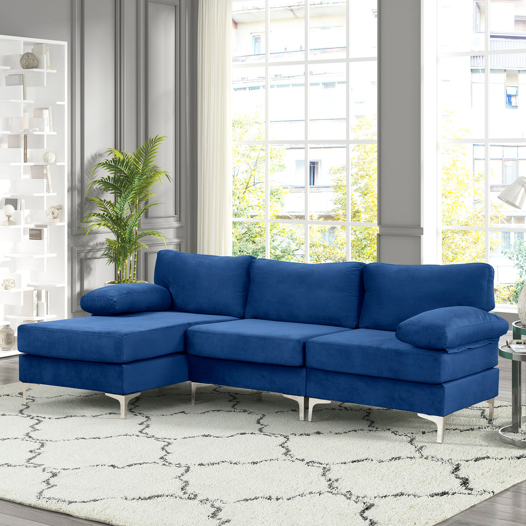 Large deals navy sectional