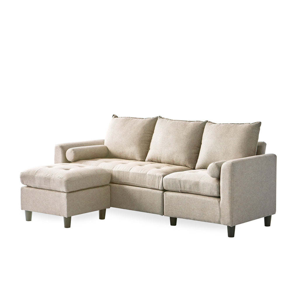 Kelly Linen Fabric Sectional Sofa